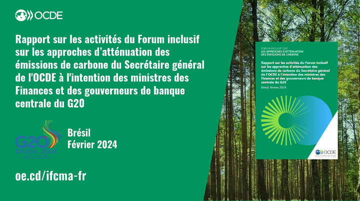 Rapport sur les activités du Forum inclusif sur les approches d’atténuation des émissions de carbone du Secrétaire général de l'OCDE à l'intention des ministres des Finances et des gouverneurs de banque centrale du G20 - Brésil, février 2024